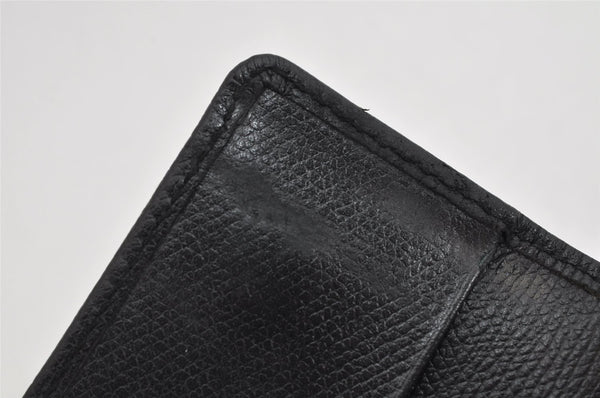 Authentic CHANEL Caviar Skin CoCo Button 6 Hooks Key Case Purse Black 3562K