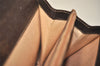 Authentic GUCCI Web Sherry Line Shoulder Cross Bag GG PVC Leather Brown 3563I