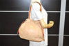 Authentic PRADA Vintage Leather Shoulder Hand Bag Purse Beige 3563K