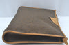 Authentic YVES SAINT LAURENT Clutch Hand Bag Purse PVC Leather Gray 3564H