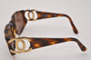 Authentic CHANEL Sunglasses Tortoise Shell CC Logos Plastic 02461 Brown 3564J