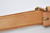 Authentic Louis Vuitton Leather Shoulder Strap Beige 39-46.1" LV 3566I