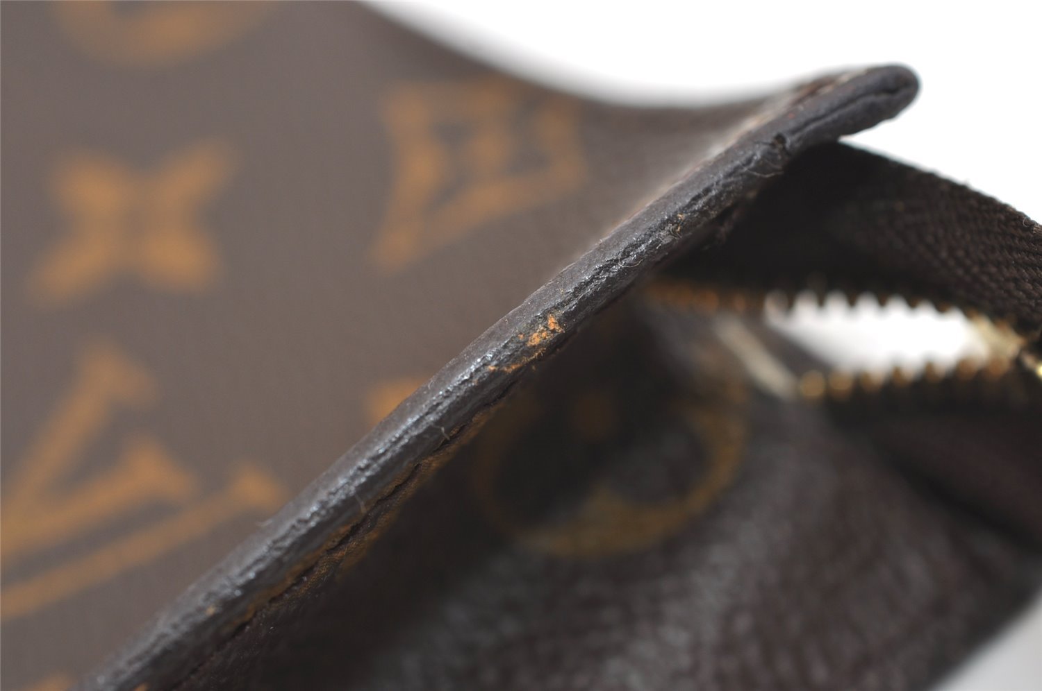 Authentic Louis Vuitton Monogram Pouch Purse For Bucket PM LV 3566J