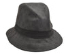 Authentic GUCCI Vintage Bucket Hat GG PVC Leather Size L 22.4" Black 3569J