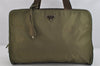 Authentic PRADA Nylon Tessuto Shoulder Hand Bag Purse B7798 Khaki Green 3569K