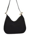Authentic GUCCI Web Sherry Line Shoulder Hand Bag Suede Leather Black 3571J
