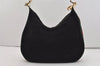 Authentic GUCCI Web Sherry Line Shoulder Hand Bag Suede Leather Black 3571J