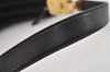 Authentic GUCCI Web Sherry Line Shoulder Hand Bag Suede Leather Black 3571J