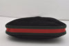 Authentic GUCCI Web Sherry Line Shoulder Hand Bag Suede Leather Black 3571J