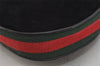 Authentic GUCCI Web Sherry Line Shoulder Hand Bag Suede Leather Black 3571J