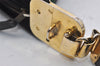 Authentic GUCCI Web Sherry Line Shoulder Hand Bag Suede Leather Black 3571J