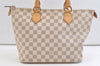 Authentic Louis Vuitton Damier Azur Saleya PM Shoulder Tote Bag N51186 LV 3571K