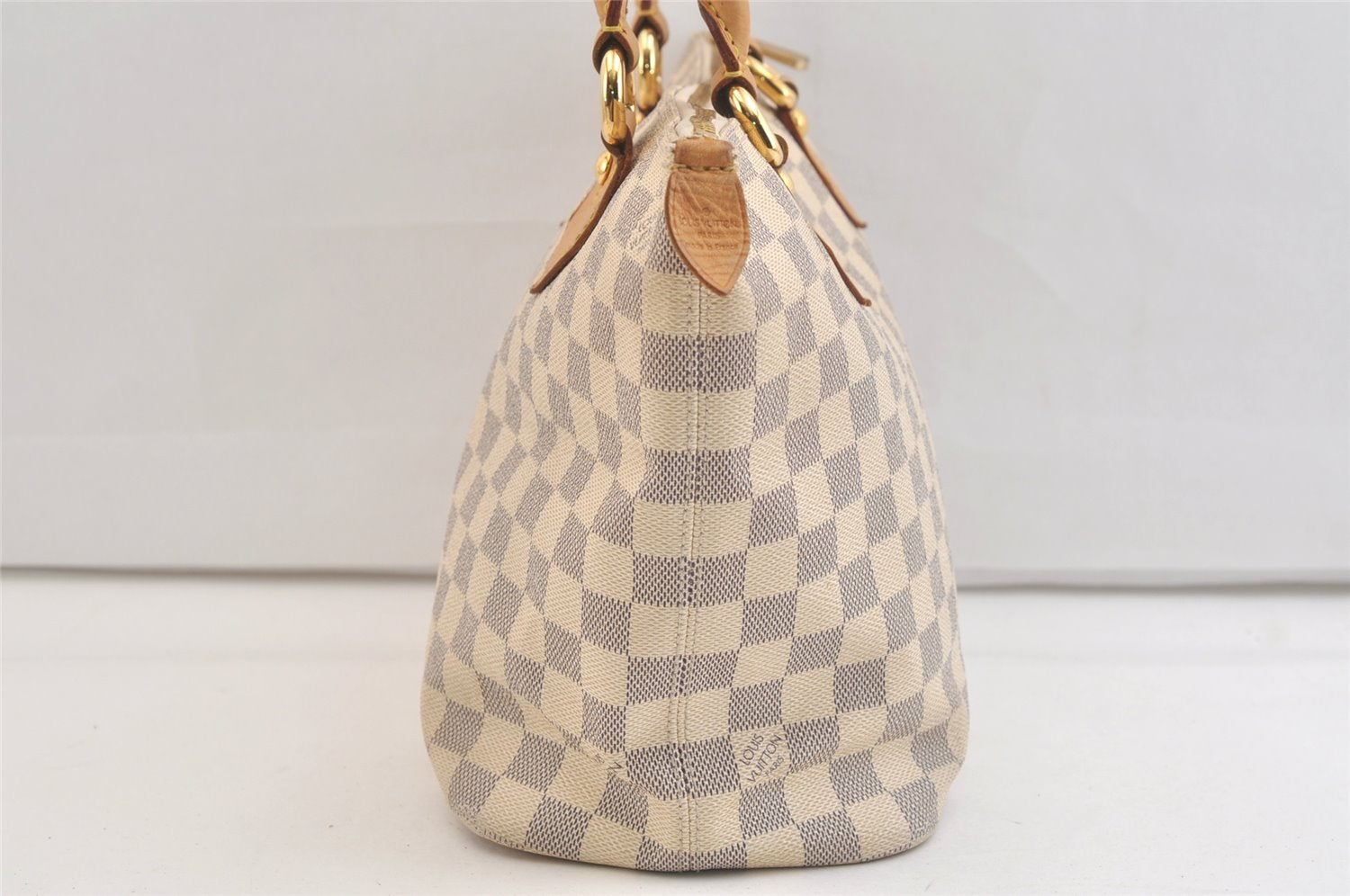 Authentic Louis Vuitton Damier Azur Saleya PM Shoulder Tote Bag N51186 LV 3571K