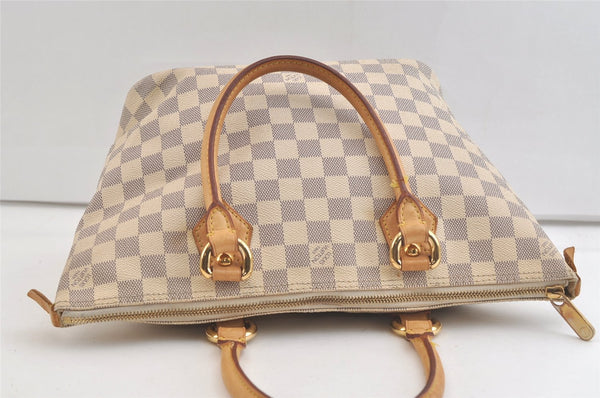 Authentic Louis Vuitton Damier Azur Saleya PM Shoulder Tote Bag N51186 LV 3571K