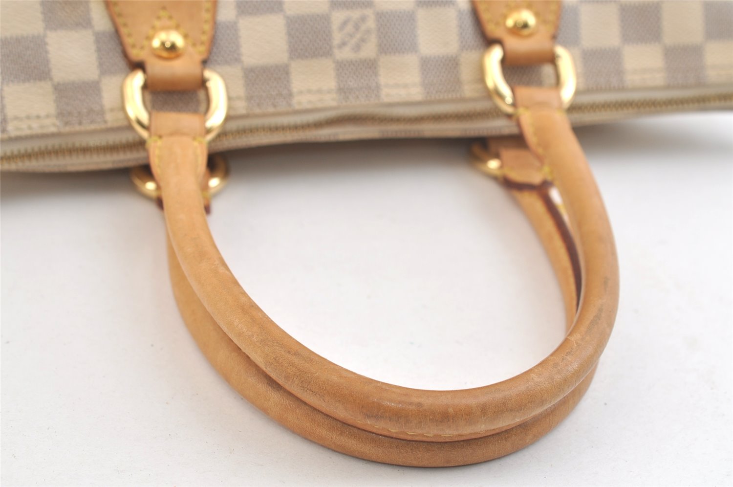 Authentic Louis Vuitton Damier Azur Saleya PM Shoulder Tote Bag N51186 LV 3571K