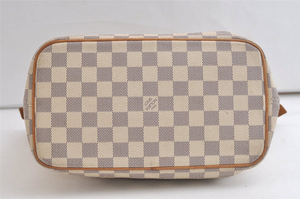 Authentic Louis Vuitton Damier Azur Saleya PM Shoulder Tote Bag N51186 LV 3571K