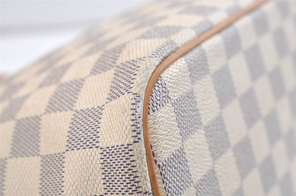 Authentic Louis Vuitton Damier Azur Saleya PM Shoulder Tote Bag N51186 LV 3571K