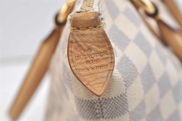 Authentic Louis Vuitton Damier Azur Saleya PM Shoulder Tote Bag N51186 LV 3571K