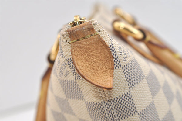 Authentic Louis Vuitton Damier Azur Saleya PM Shoulder Tote Bag N51186 LV 3571K