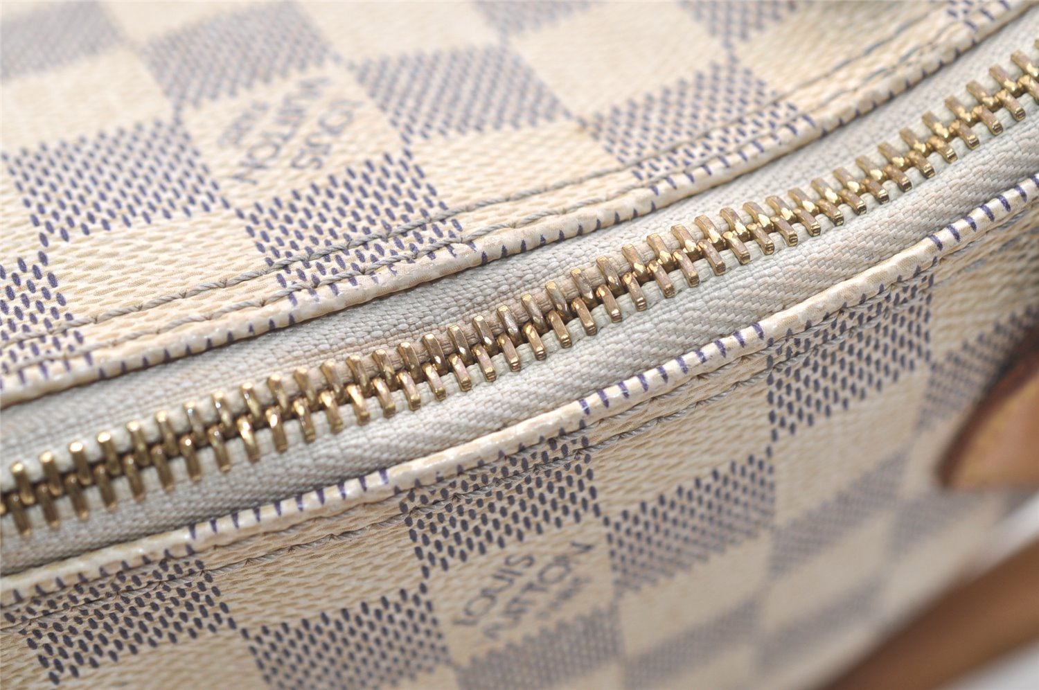 Authentic Louis Vuitton Damier Azur Saleya PM Shoulder Tote Bag N51186 LV 3571K