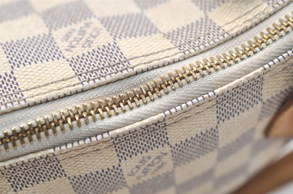 Authentic Louis Vuitton Damier Azur Saleya PM Shoulder Tote Bag N51186 LV 3571K