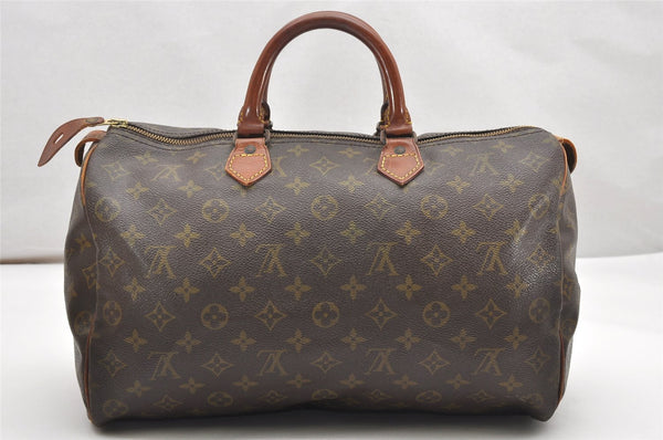 Authentic Louis Vuitton Monogram Speedy 35 Hand Boston Bag Old Model LV 3573K