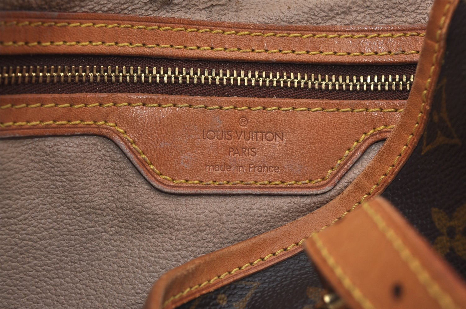 Authentic Louis Vuitton Monogram Bucket GM Shoulder Tote Bag M42236 Junk 3574I