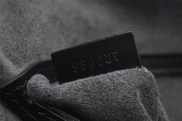 Authentic Louis Vuitton Epi Alma PM Hand Bag Black M40302 LV 3575I