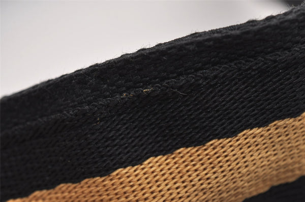Authentic GUCCI Vintage Sherry Line Sun Visor Canvas Size XL Black 3575J