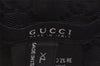 Authentic GUCCI Vintage Sherry Line Sun Visor Canvas Size XL Black 3575J