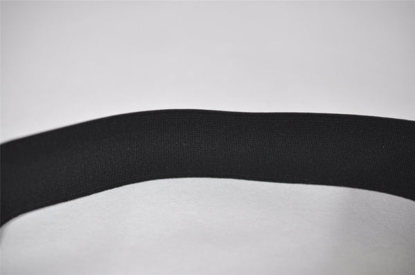 Authentic GUCCI Vintage Sherry Line Sun Visor Canvas Size XL Black 3575J