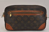 Authentic Louis Vuitton Monogram Marly Dragonne GM M51825 Clutch Bag LV 3575K