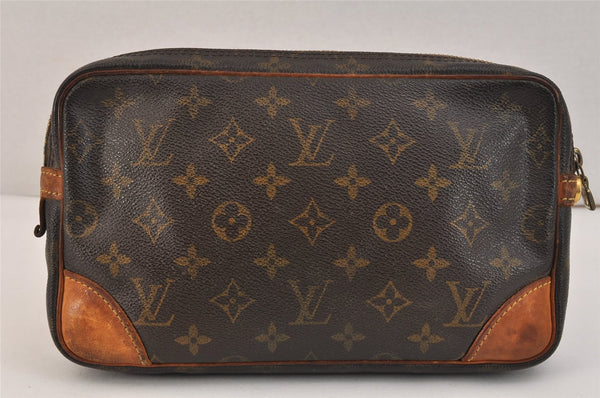 Authentic Louis Vuitton Monogram Marly Dragonne GM M51825 Clutch Bag LV 3575K