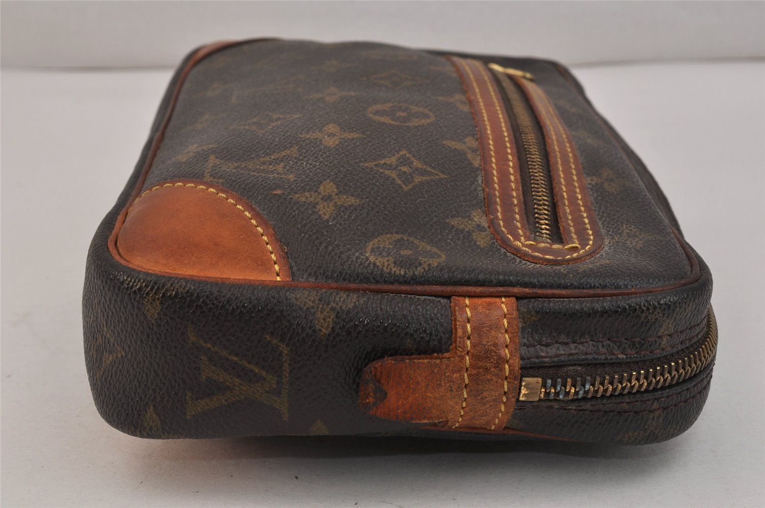 Authentic Louis Vuitton Monogram Marly Dragonne GM M51825 Clutch Bag LV 3575K