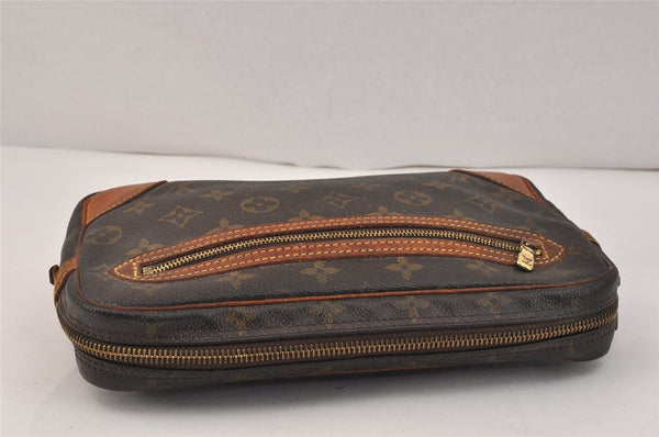 Authentic Louis Vuitton Monogram Marly Dragonne GM M51825 Clutch Bag LV 3575K
