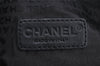 Authentic CHANEL Caviar Skin Chocolate Bar Hand Tote Bag Black 3577I