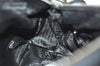 Authentic CHANEL Caviar Skin Chocolate Bar Hand Tote Bag Black 3577I