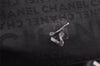 Authentic CHANEL Caviar Skin Chocolate Bar Hand Tote Bag Black 3577I