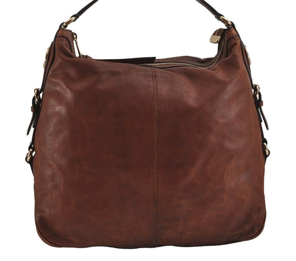 Authentic GUCCI Vintage Shoulder Hand Bag Purse Leather 282344 Brown 3577J