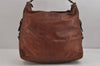 Authentic GUCCI Vintage Shoulder Hand Bag Purse Leather 282344 Brown 3577J