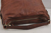 Authentic GUCCI Vintage Shoulder Hand Bag Purse Leather 282344 Brown 3577J