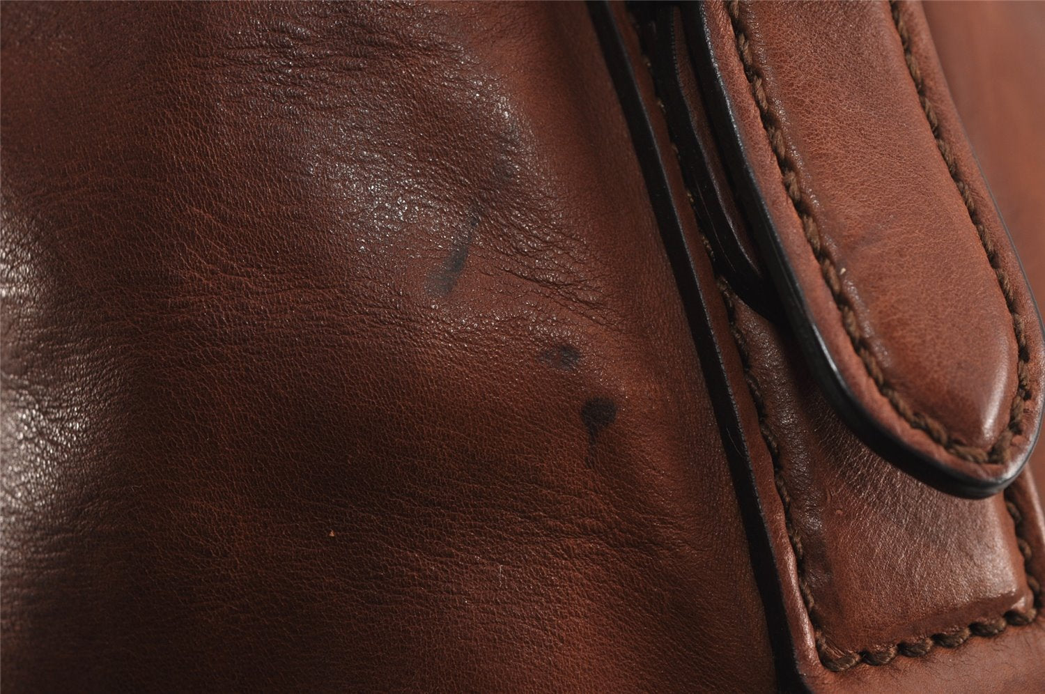 Authentic GUCCI Vintage Shoulder Hand Bag Purse Leather 282344 Brown 3577J