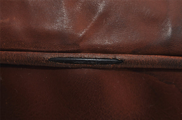 Authentic GUCCI Vintage Shoulder Hand Bag Purse Leather 282344 Brown 3577J