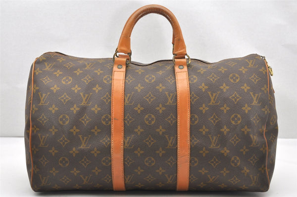 Authentic Louis Vuitton Monogram Keepall 45 Travel Boston Bag USA Model LV 3577K