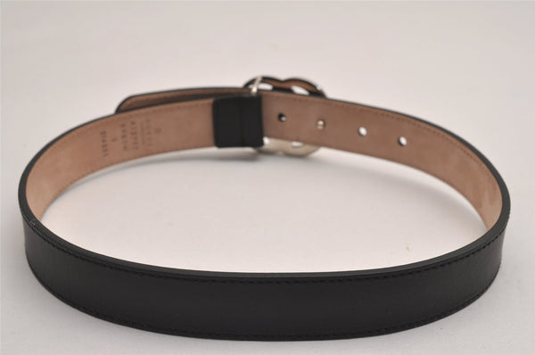 Authentic GUCCI Childrens GG Marmont Leather Belt Black 20.1-23.2" Box 3578J