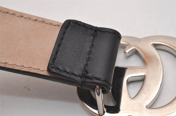 Authentic GUCCI Childrens GG Marmont Leather Belt Black 20.1-23.2" Box 3578J
