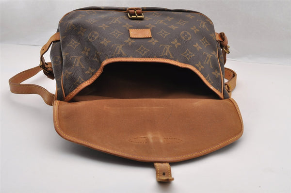 Authentic Louis Vuitton Monogram Saumur 30 Shoulder Cross Bag M42256 LV 3579I