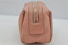 Authentic GUCCI Guccissima Heart GG Leather Pouch Purse 153228 Pink 3579J