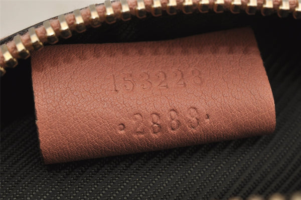 Authentic GUCCI Guccissima Heart GG Leather Pouch Purse 153228 Pink 3579J