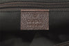 Authentic GUCCI Web Sherry Line Hand Bag GG Canvas Leather 131228 Brown 3579K